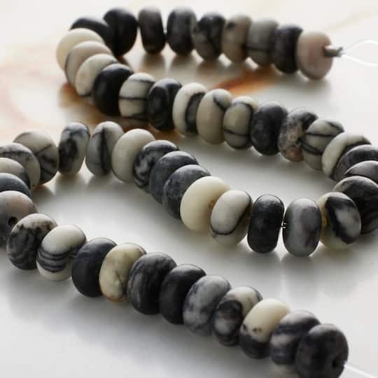 12 Pack: Black Network Rondelle Beads, 6mm by Bead Landing™